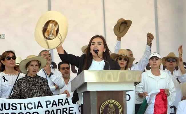 Grecia Quiroz exige justicia y poner fin a las extorsiones en Uruapan
