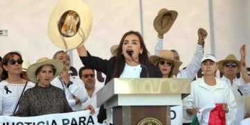 Grecia Quiroz exige justicia y poner fin a las extorsiones en Uruapan