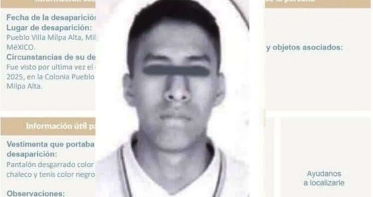 Hallan enterrado en su propio hogar a joven desaparecido en la CDMX