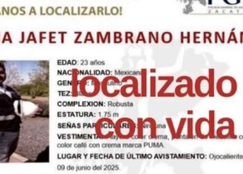 Hijo de alcalde de Ojocaliente, Zacatecas, aparece con vida luego de cinco meses desaparecido