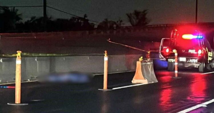 Hombre muere al ser atropellado tras intentar cruzar la Carretera Miguel Alemán en Apodaca, NL