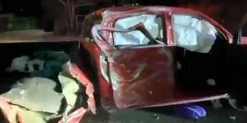 Joven choca en Monterrey