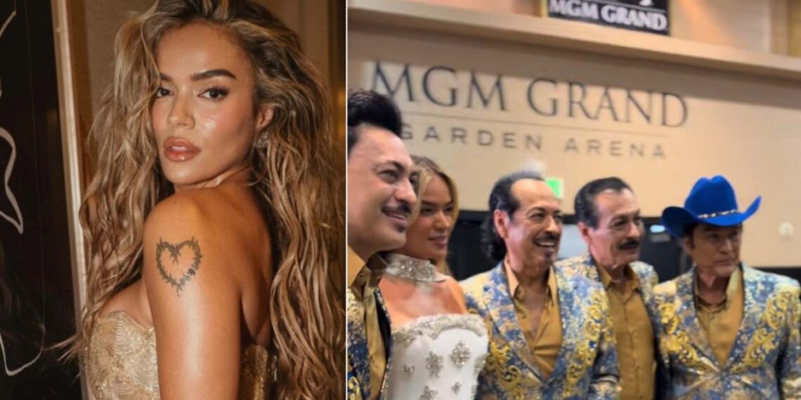 Karol G se emociona al conocer a Los Tigres del Norte
