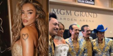 Karol G se emociona al conocer a Los Tigres del Norte