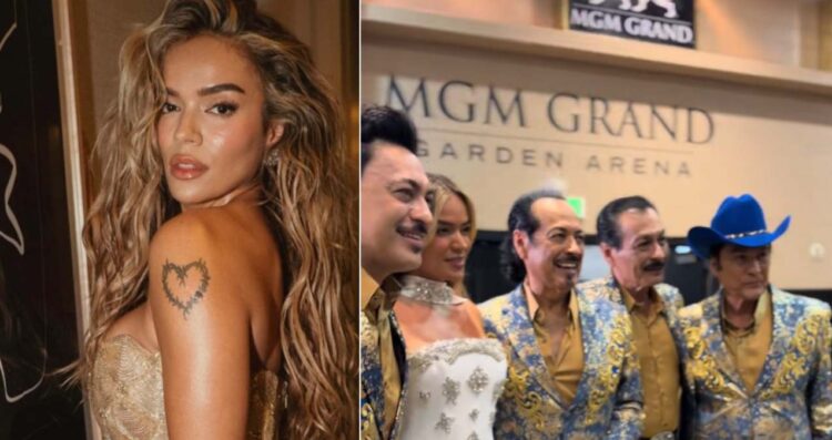 Karol G se emociona al conocer a Los Tigres del Norte