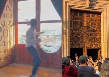 Manifestantes irrumpen en el Palacio de Gobierno en Morelia, Michoacán, tras el asesinato de Carlos Manzo