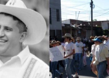 Marchan en Uruapan para exigir justicia por Carlos Manzo Rodríguez 