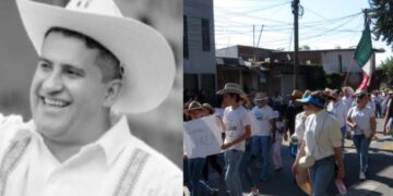 Marchan en Uruapan para exigir justicia por Carlos Manzo Rodríguez