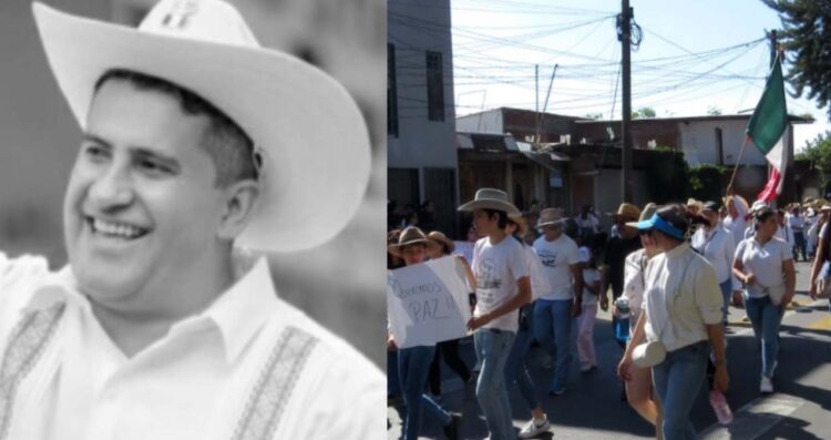 Marchan en Uruapan para exigir justicia por Carlos Manzo Rodríguez