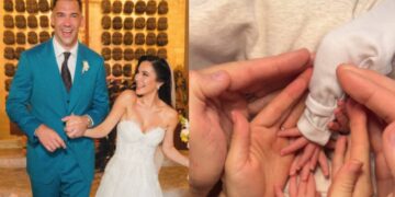 Martha Higareda y Lewis Howes anuncian el nacimiento de sus gemelas