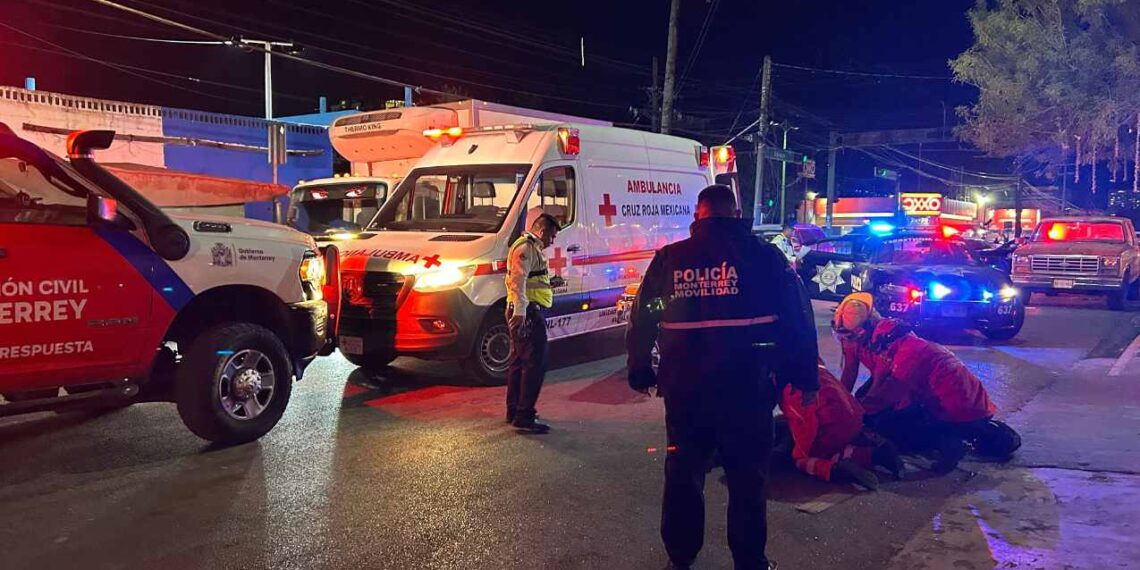 Masculino herido en Monterrey