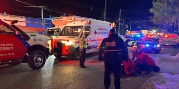 Masculino herido en Monterrey