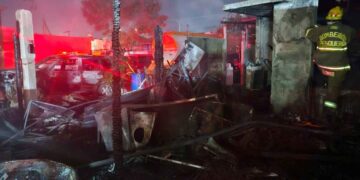 Masculino muere calcinado tras incendio de tejabán en Pesquería, Nuevo León