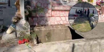 Masculino sufre accidente al interior de un panteón en Guadalupe, NL