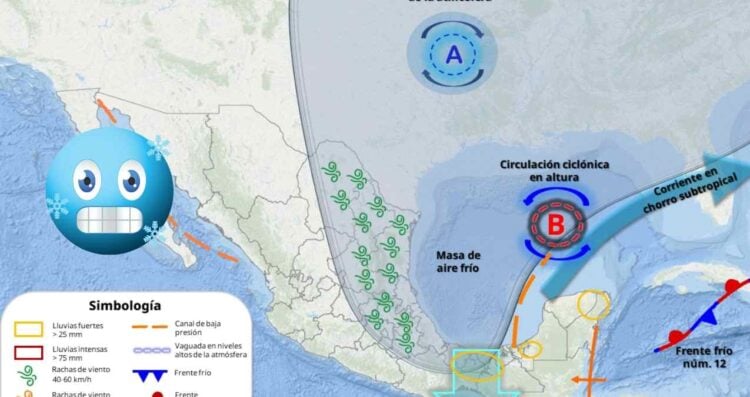 México heladas martes