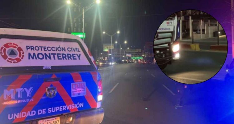 Monterrey: Peatón pierde la vida tras ser embestido por un vehículo en la avenida Garza Sada