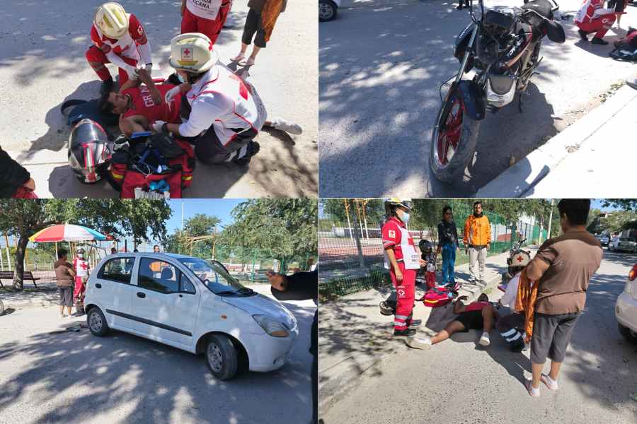 Motociclista lesionado en Victoria (1)