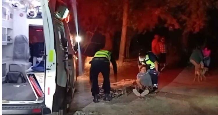mujer caída motocicleta El Mante