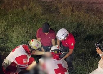motociclista lesionado derrapar carretera Nacional