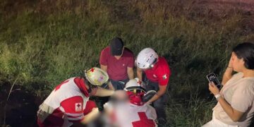 motociclista lesionado derrapar carretera Nacional