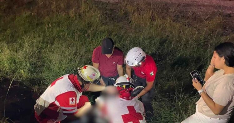motociclista lesionado derrapar carretera Nacional