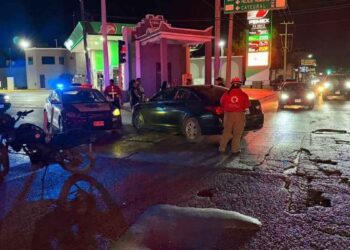 choque centro Linares persona lesionada