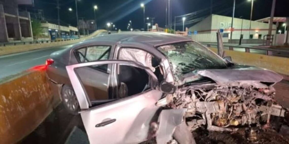 Muere hombre tras chocar contra muro de puente en Reynosa, Tamaulipas