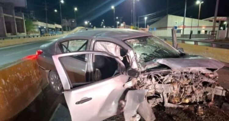 Muere hombre tras chocar contra muro de puente en Reynosa, Tamaulipas
