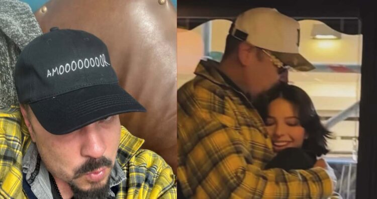 Pepe Aguilar presume su gorra con la frase de su hija Ángela Aguilar “amor”