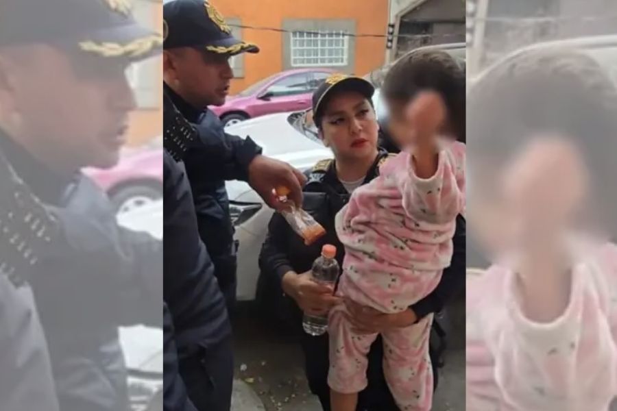 Policías rescataron a niña de 6 años, encerrada por su madre en Azcapotzalco, CDMX