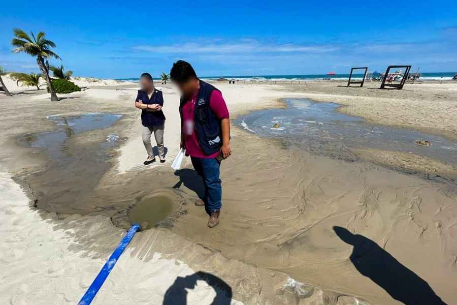 Profepa detiene obras ilegales en Playa Miramar de Ciudad Madero, Tamaulipas, por daño ambiental