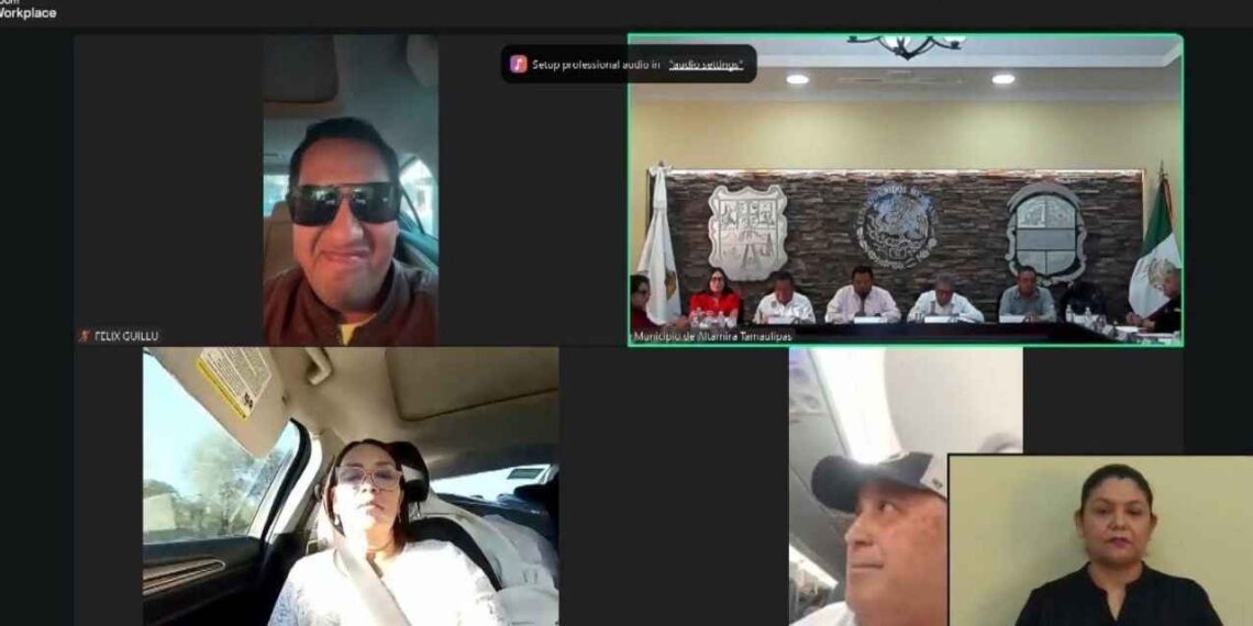 Regidor aprueba la Ley de Ingresos de Altamira… ¡desde un avión!