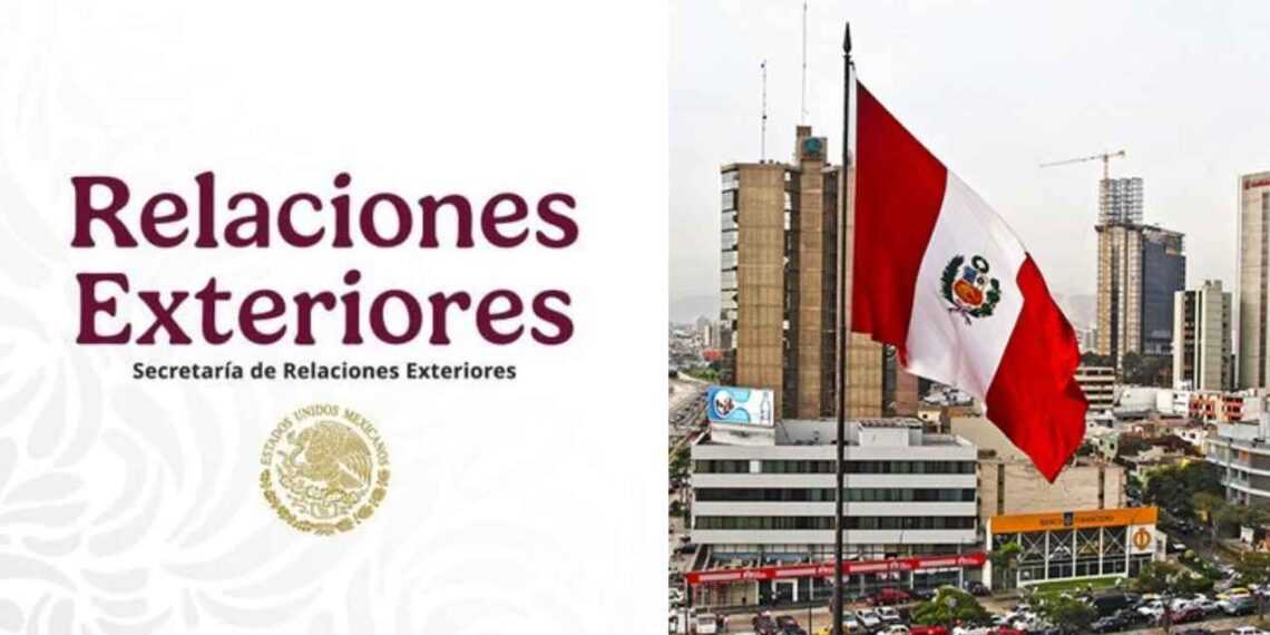 SRE rechaza decisión de Perú de romper relaciones diplomáticas con México