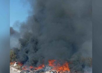 Se incendia pastizal en terreno de Reynosa