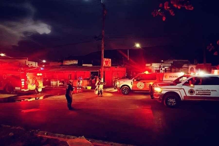 Se registra incendio en dos tanques de gas en la colonia Santa Mónica de Juárez, Nuevo León