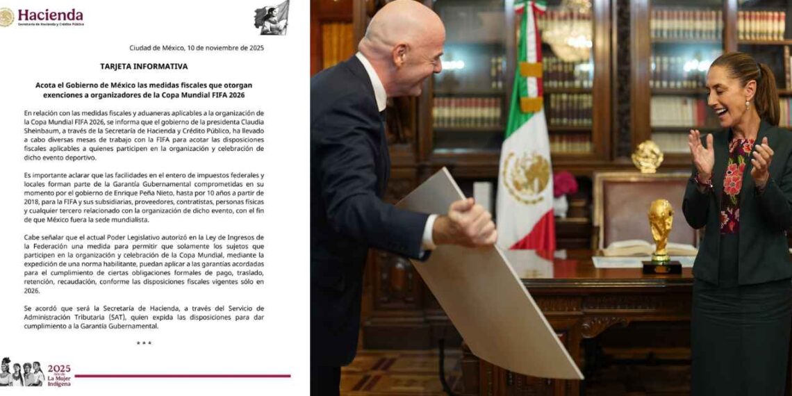 Secretaría de Hacienda acuerda reglas fiscales con FIFA para el Mundial 2026