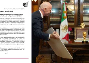 Secretaría de Hacienda acuerda reglas fiscales con FIFA para el Mundial 2026