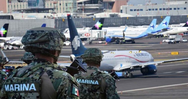Semar desmantela presunta red que traficaba droga desde el AICM hacia Tijuana