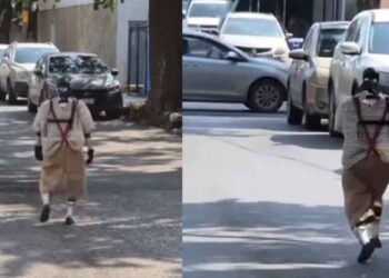 Tecnología y humor se unen: Chabot recorre calles de Ciudad Victoria, Tamaulipas, disfrazado