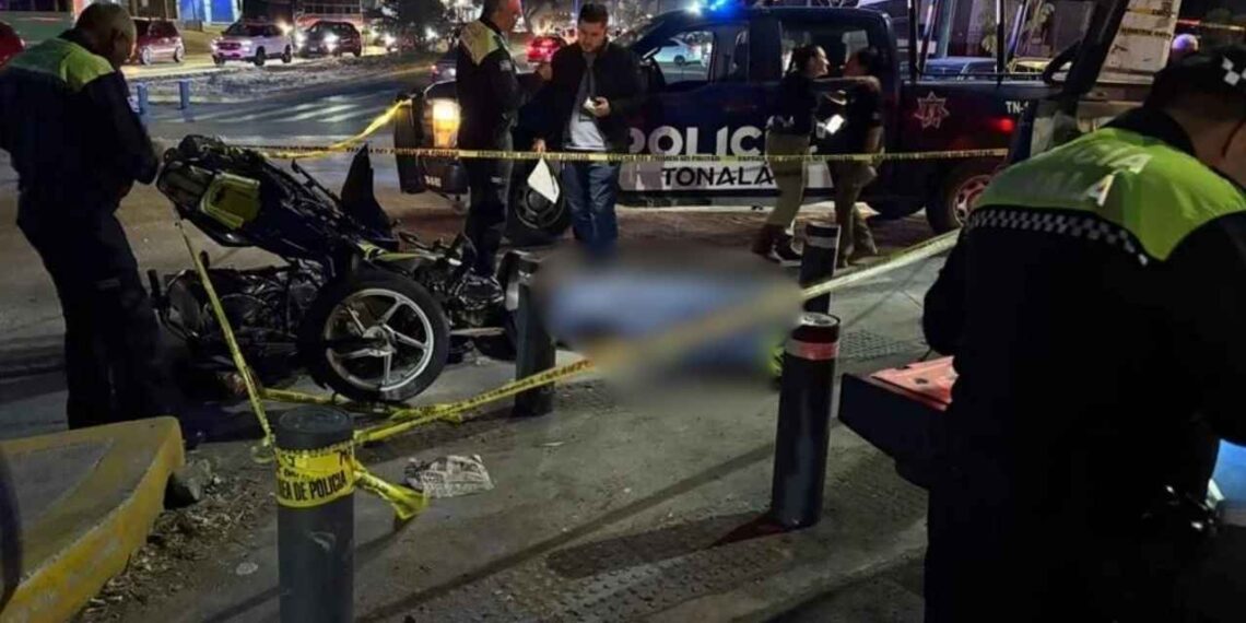 accidente dos motocicletas Tonalá