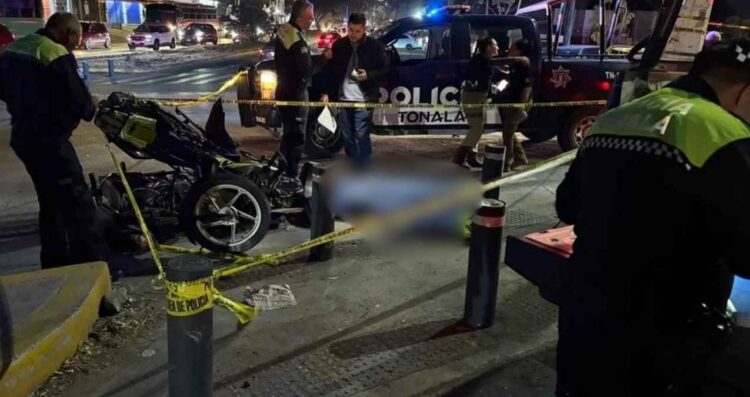 accidente dos motocicletas Tonalá