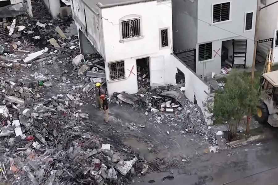 Viviendas impactadas por la explosión en Pesquería (2)