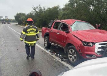 volcadura Carretera Nacional mojado
