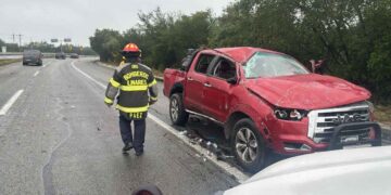 volcadura Carretera Nacional mojado