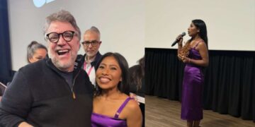 Yalitza Aparicio y Guillermo del Toro, juntos en el Festival de Cine de Guadalajara en Los Ángeles