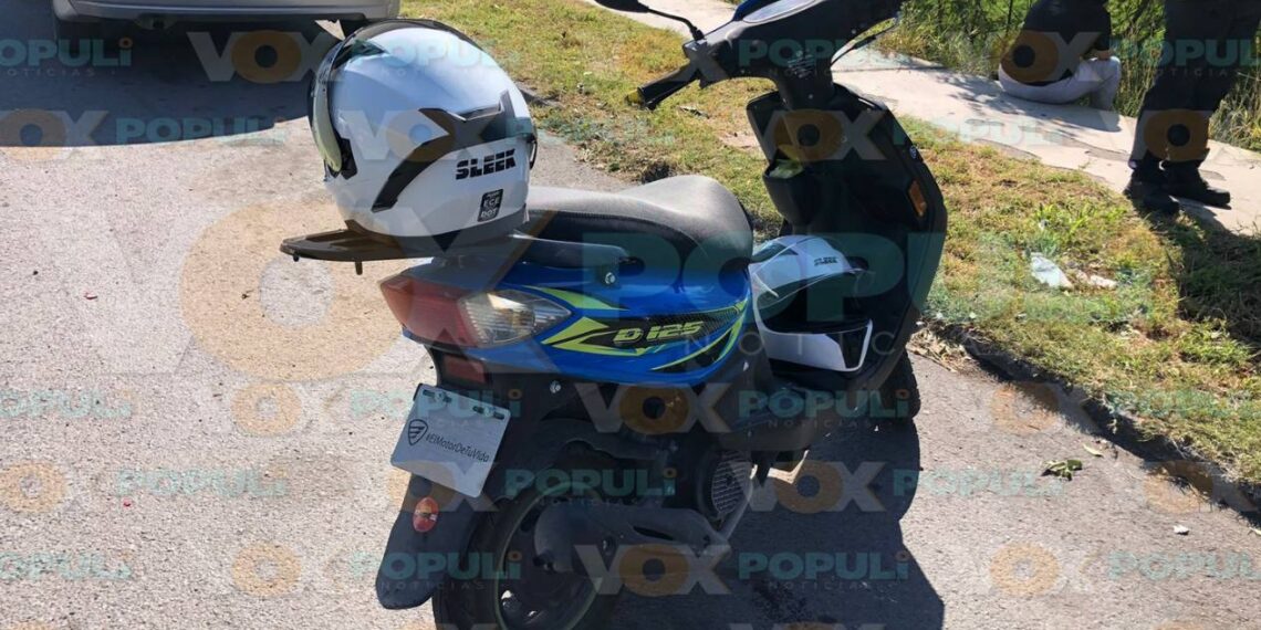 accidente con motocicleta en ciudad victoria