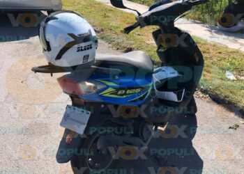 accidente con motocicleta en ciudad victoria
