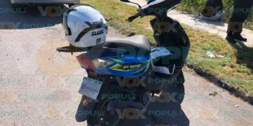 accidente con motocicleta en ciudad victoria