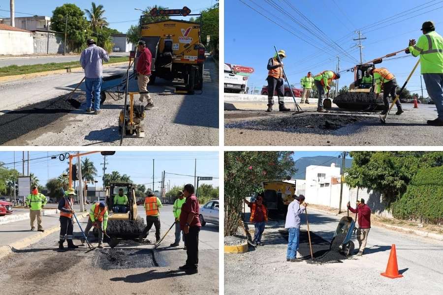 bacheo transporte público Ciudad Victoria