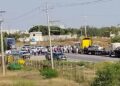 bloqueo de carretera en San Fernando